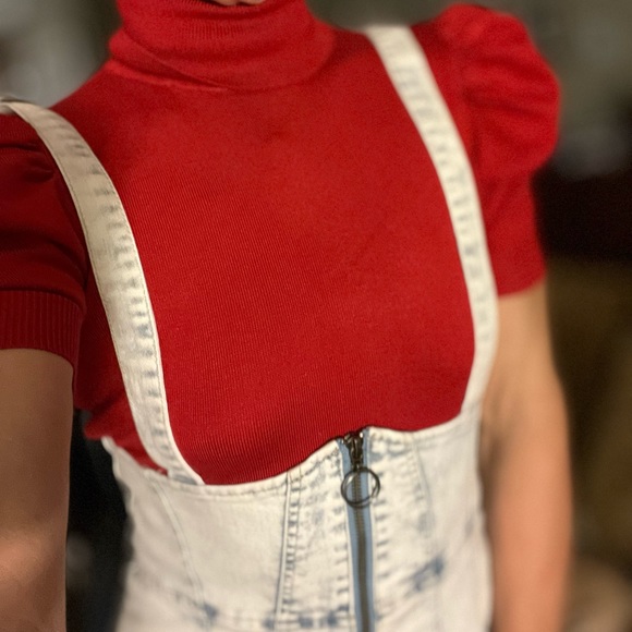 2/$25Wild Fable;Acid wash corset style,midi zip up suspender dress.Like new! - Picture 5 of 5